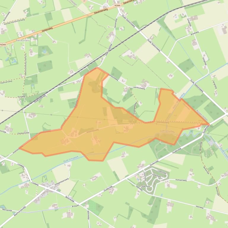 Kaart van postcodegebied 7437SM.