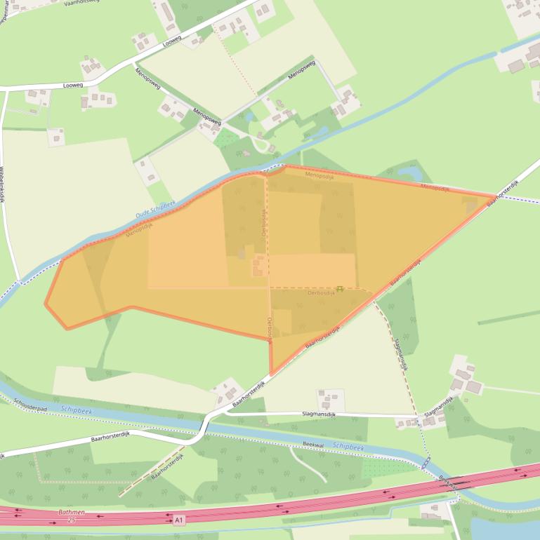 Kaart van postcodegebied 7437TZ.