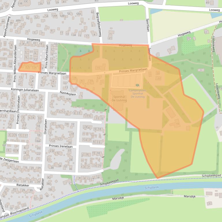 Kaart van postcodegebied 7437VD.