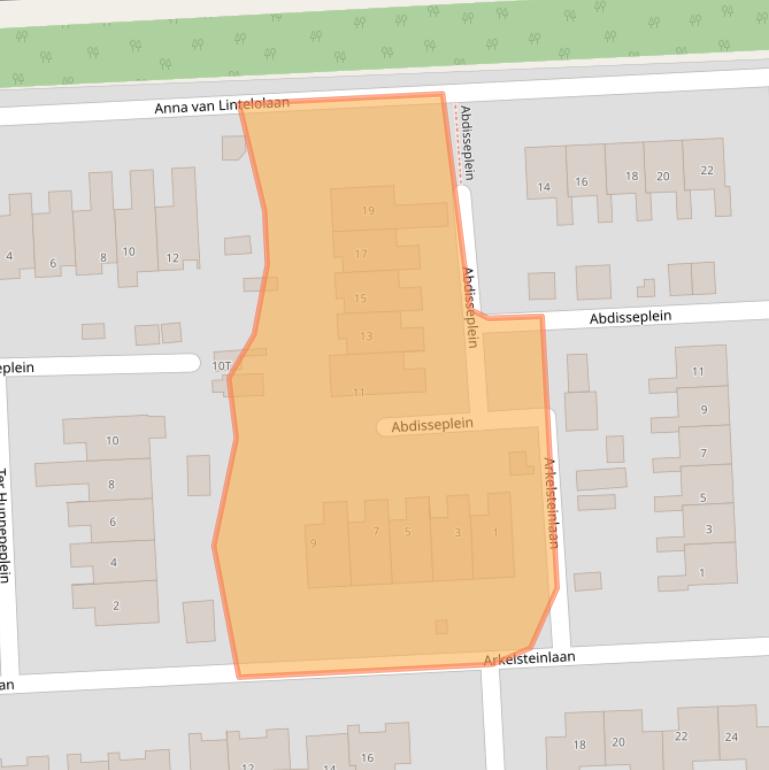 Kaart van postcodegebied 7437VJ.