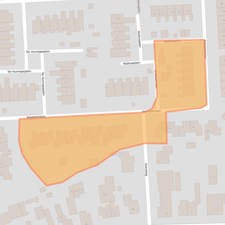 Kaart van postcodegebied 7437VN.