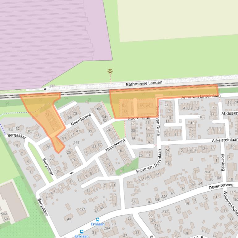 Kaart van postcodegebied 7437VS.