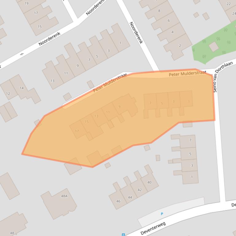 Kaart van postcodegebied 7437VW.