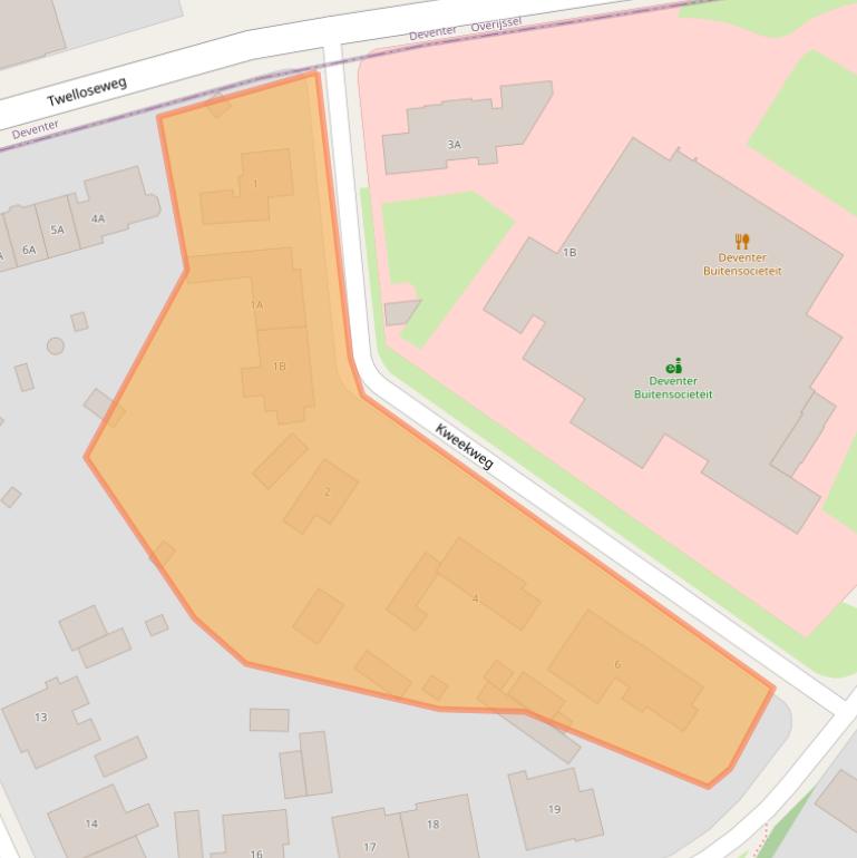 Kaart van postcodegebied 7439AA.