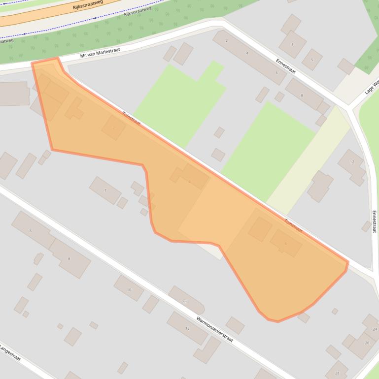 Kaart van postcodegebied 7439AK.