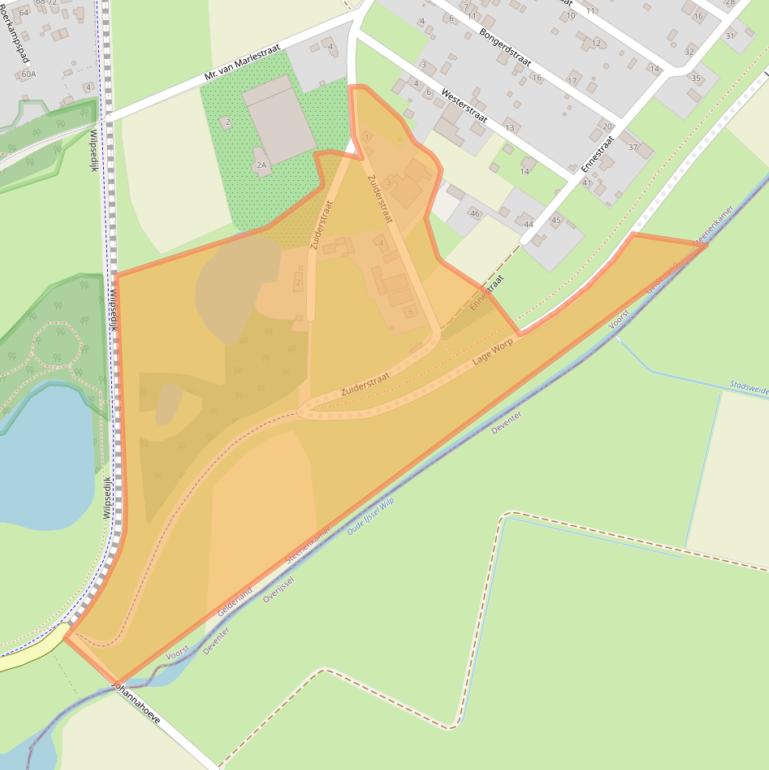 Kaart van postcodegebied 7439AR.