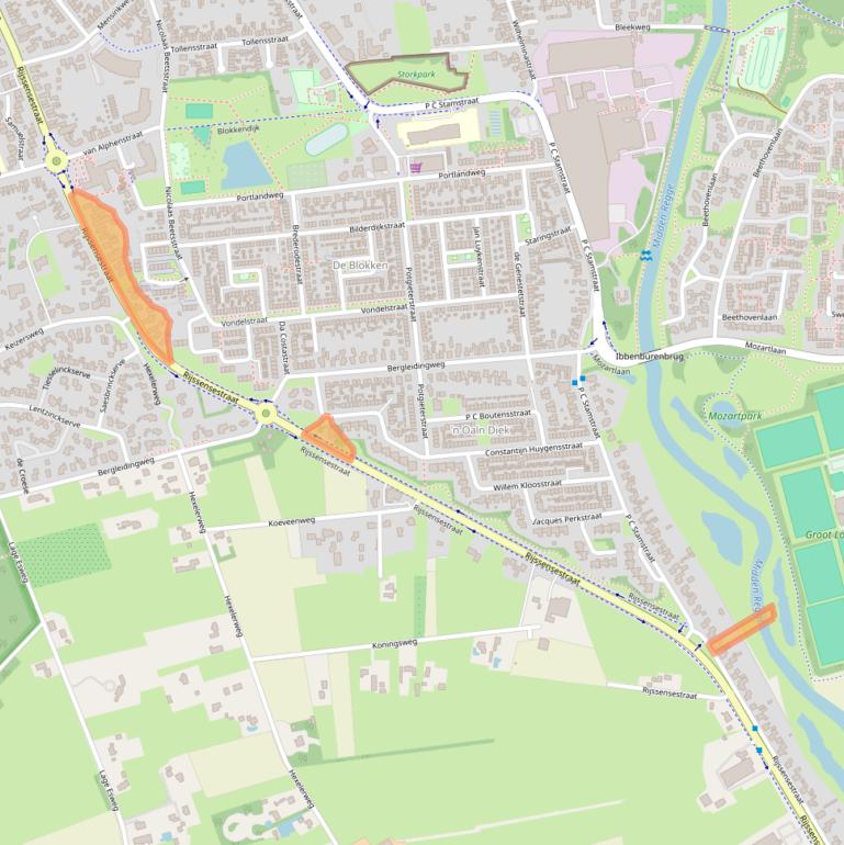 Kaart van postcodegebied 7441AE.