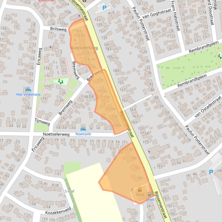 Kaart van postcodegebied 7441AK.