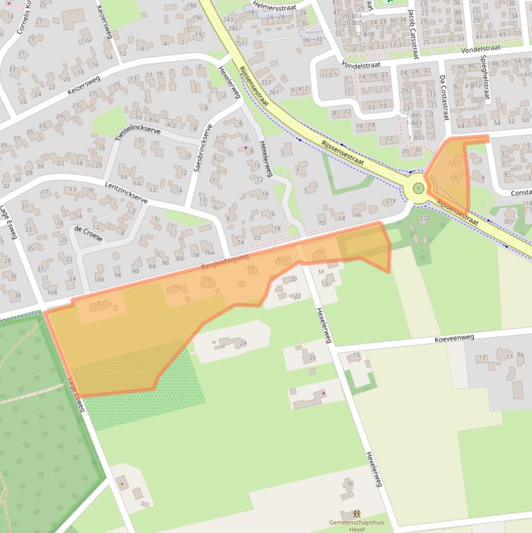 Kaart van postcodegebied 7441AR.