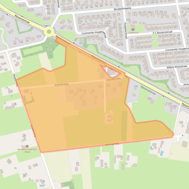 Kaart van postcodegebied 7441AS.