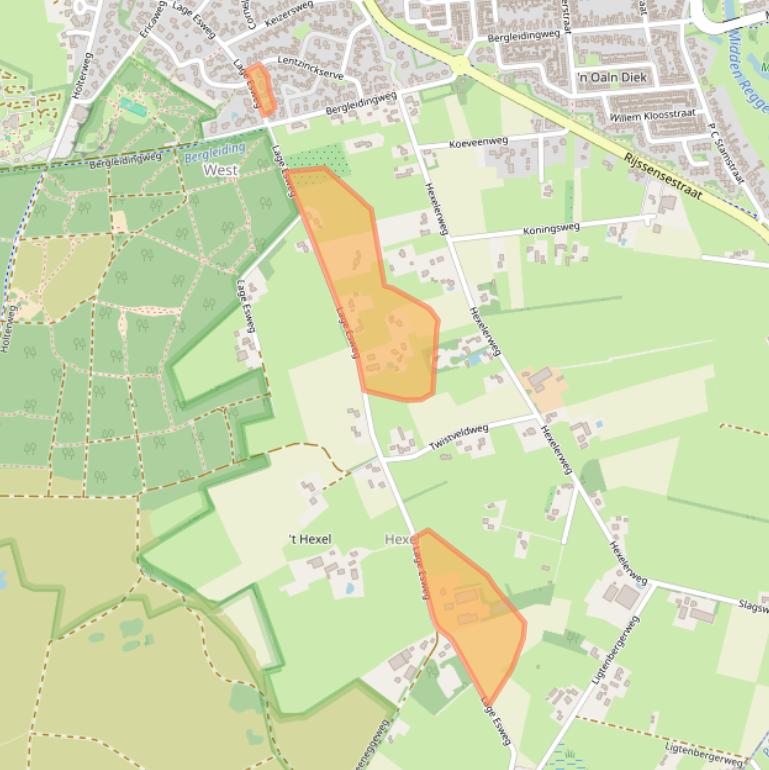 Kaart van postcodegebied 7441AW.