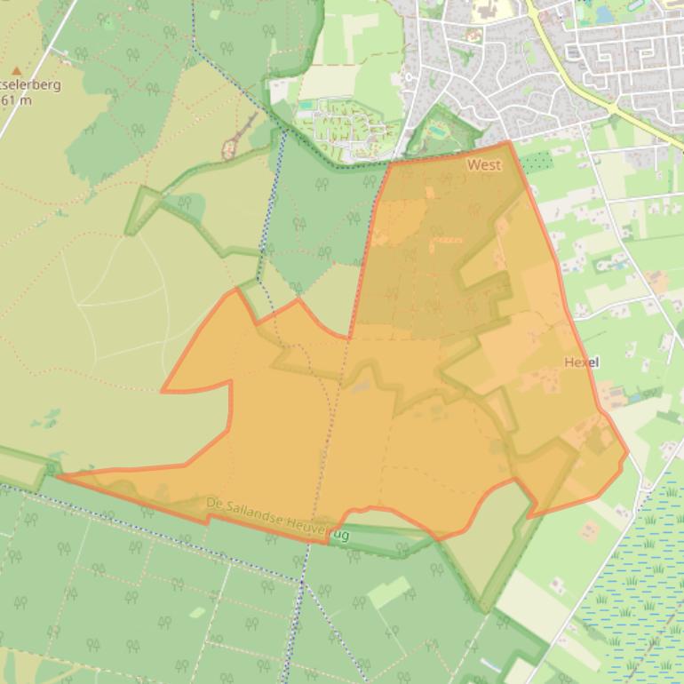 Kaart van postcodegebied 7441AZ.