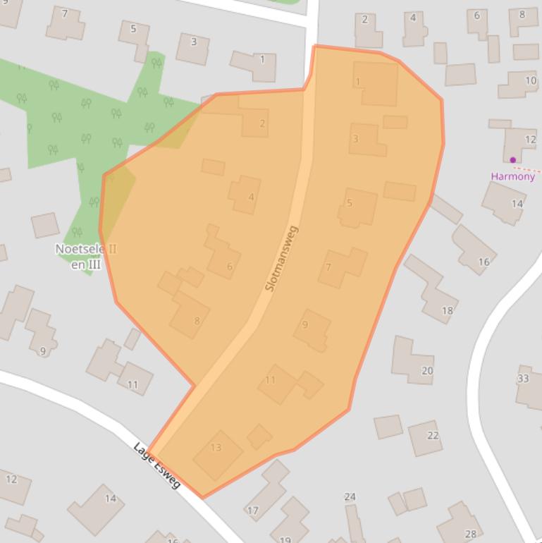 Kaart van postcodegebied 7441BE.