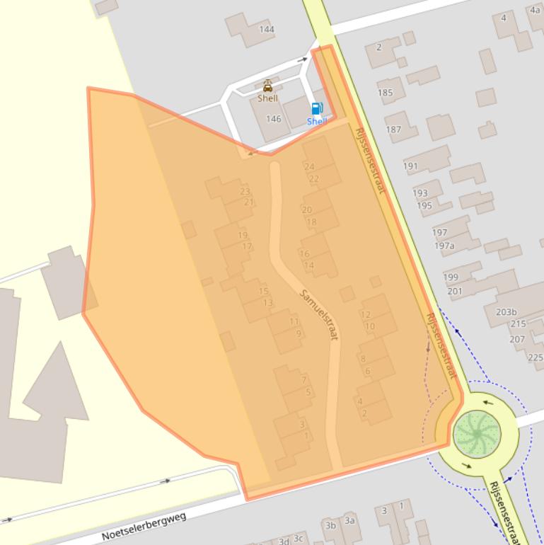 Kaart van postcodegebied 7441BW.