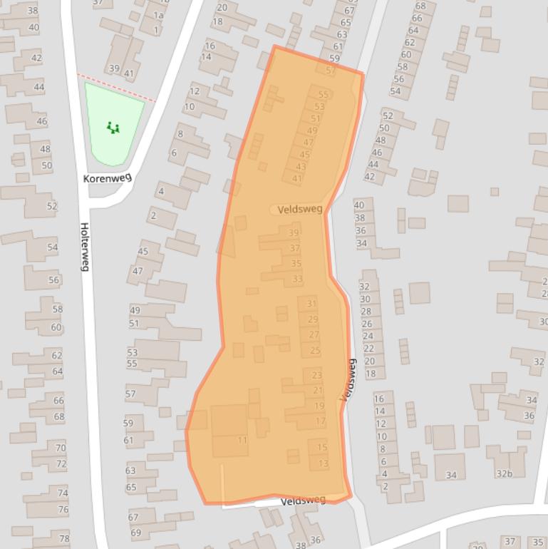 Kaart van postcodegebied 7441CH.