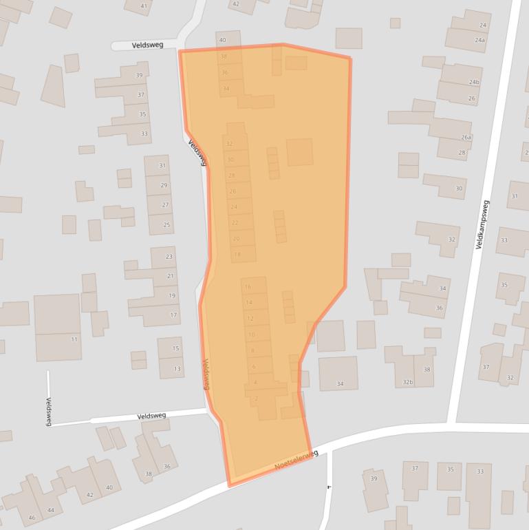 Kaart van postcodegebied 7441CL.