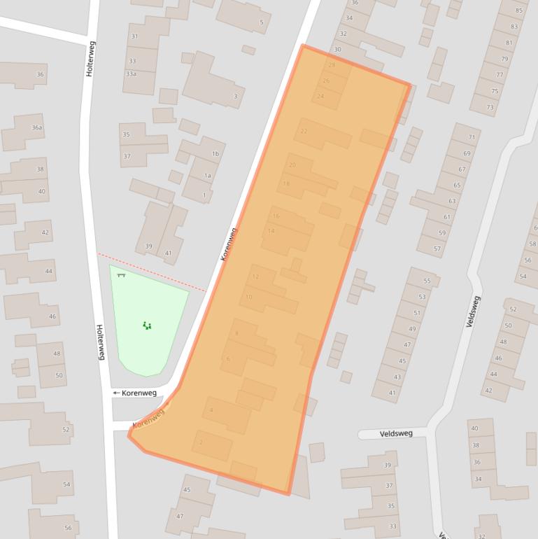 Kaart van postcodegebied 7441CR.