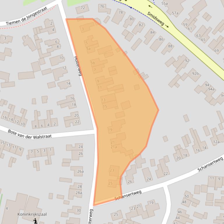 Kaart van postcodegebied 7441DA.