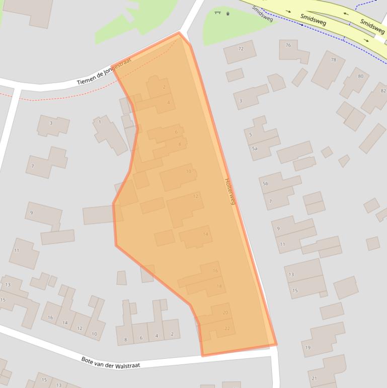 Kaart van postcodegebied 7441DG.