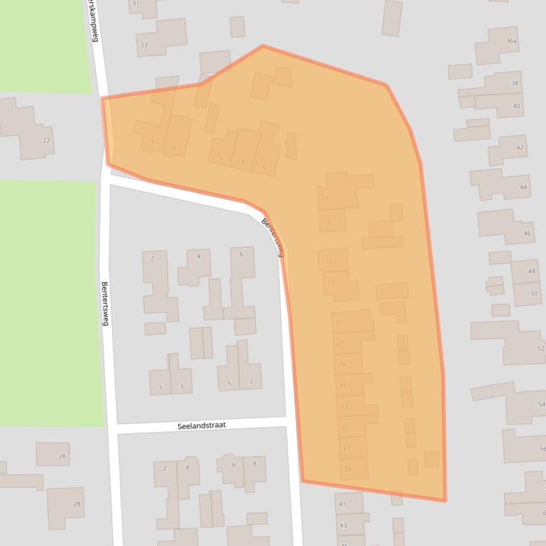 Kaart van postcodegebied 7441DL.