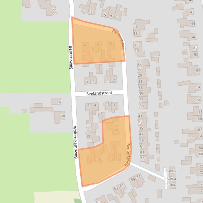 Kaart van postcodegebied 7441DN.