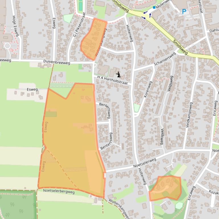 Kaart van postcodegebied 7441DT.