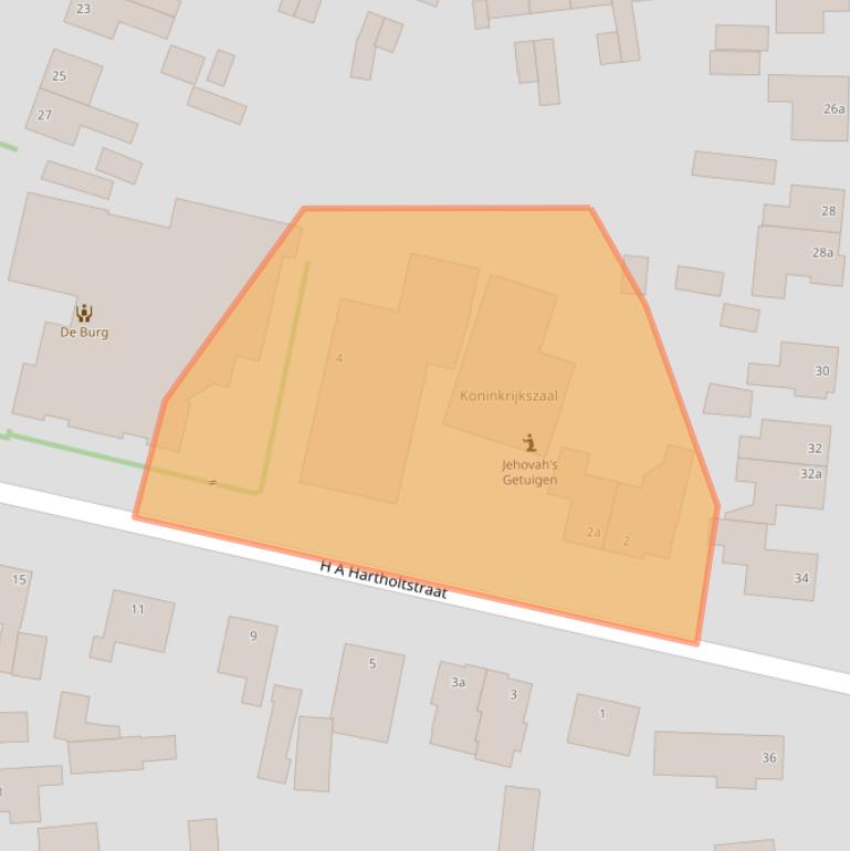 Kaart van postcodegebied 7441DW.