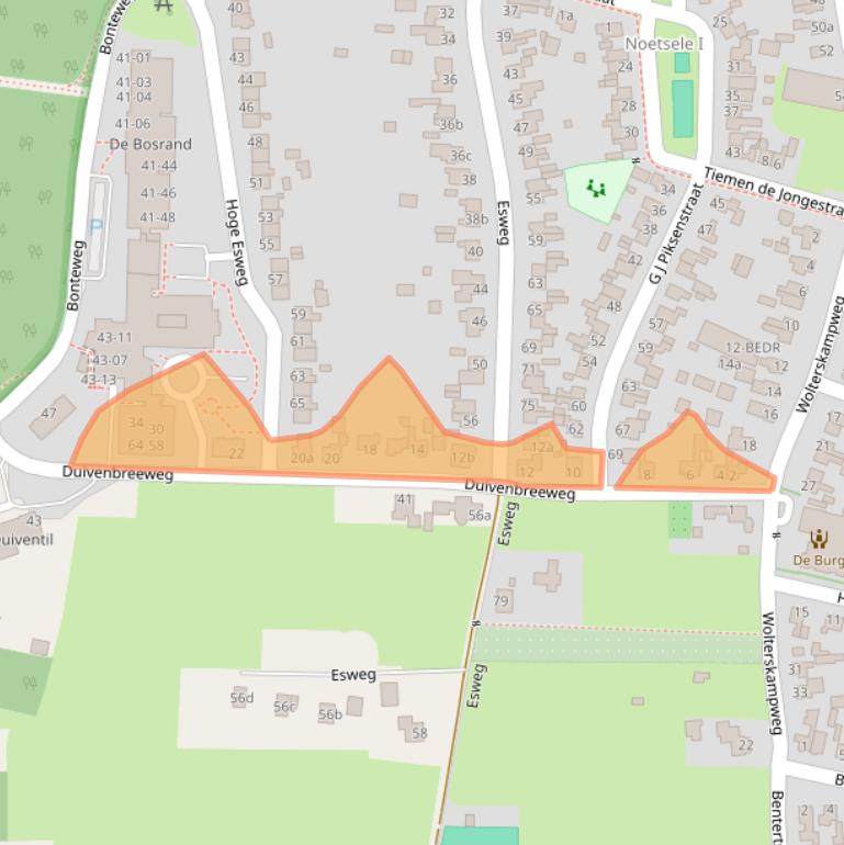 Kaart van postcodegebied 7441EB.