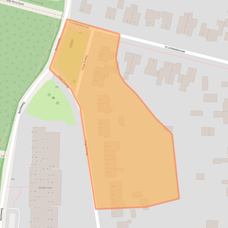 Kaart van postcodegebied 7441EG.