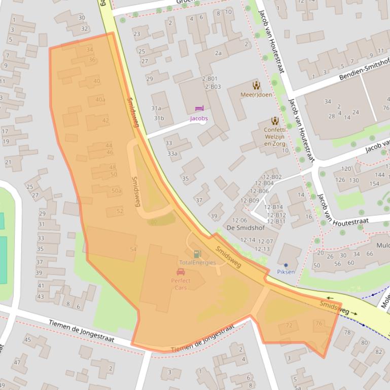 Kaart van postcodegebied 7441EN.