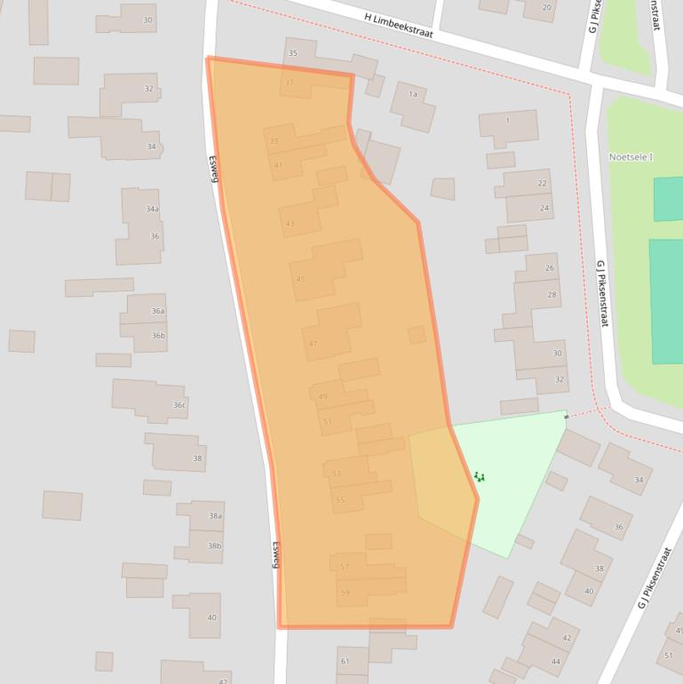 Kaart van postcodegebied 7441GB.