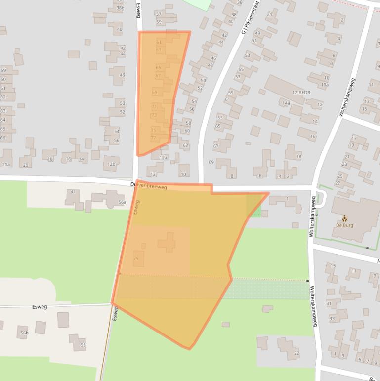 Kaart van postcodegebied 7441GC.