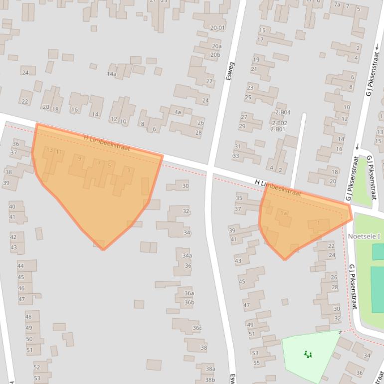 Kaart van postcodegebied 7441GG.