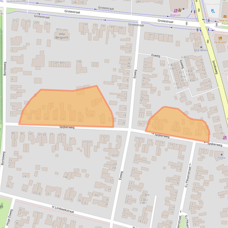 Kaart van postcodegebied 7441GL.