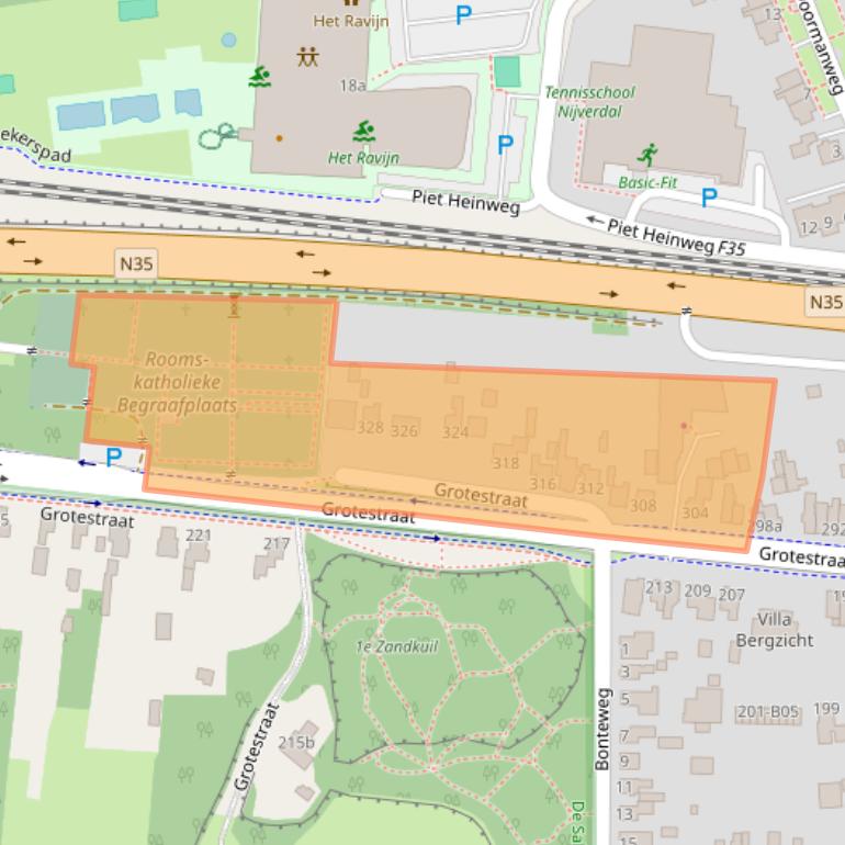 Kaart van postcodegebied 7441GV.