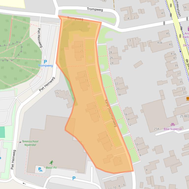 Kaart van postcodegebied 7441GW.