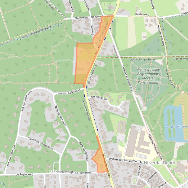 Kaart van postcodegebied 7441HD.