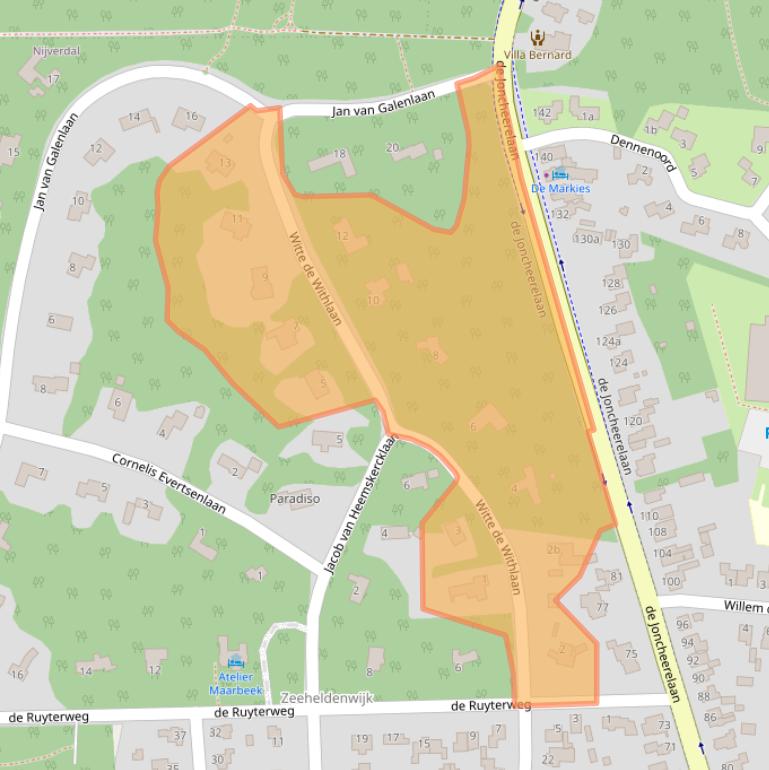 Kaart van postcodegebied 7441HZ.