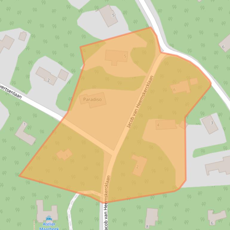 Kaart van postcodegebied 7441JA.