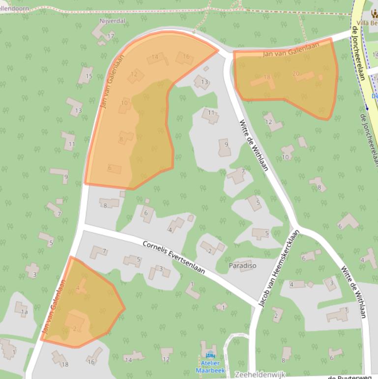 Kaart van postcodegebied 7441JD.