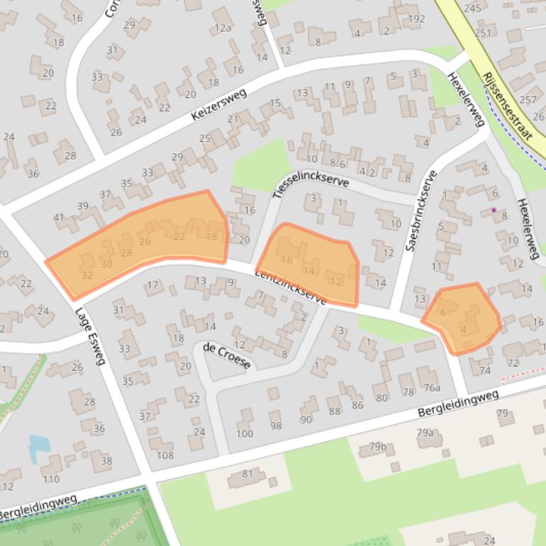 Kaart van postcodegebied 7441KE.
