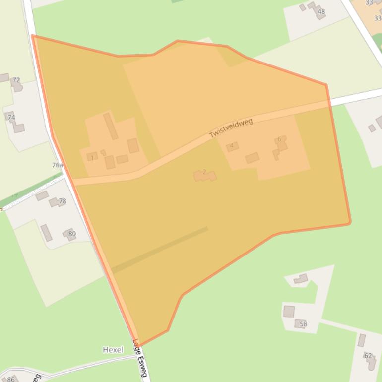 Kaart van postcodegebied 7441PA.