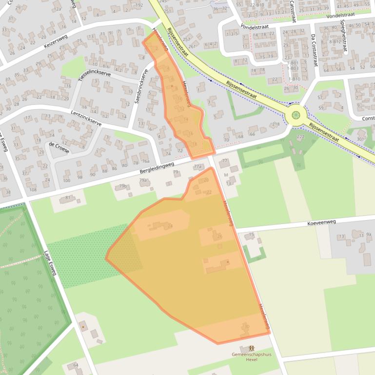 Kaart van postcodegebied 7441PC.