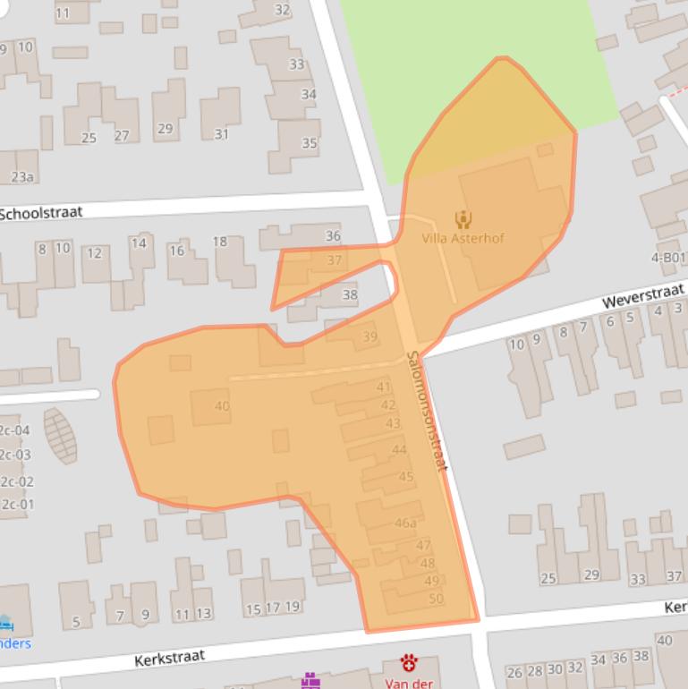 Kaart van postcodegebied 7442AC.