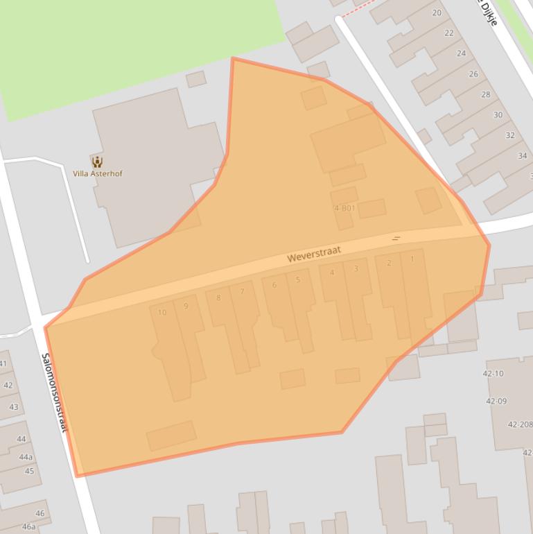 Kaart van postcodegebied 7442AD.