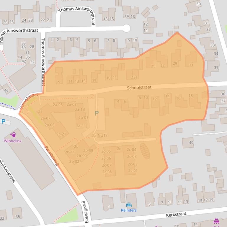 Kaart van postcodegebied 7442AJ.