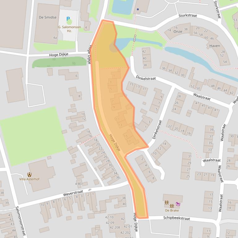 Kaart van postcodegebied 7442AL.
