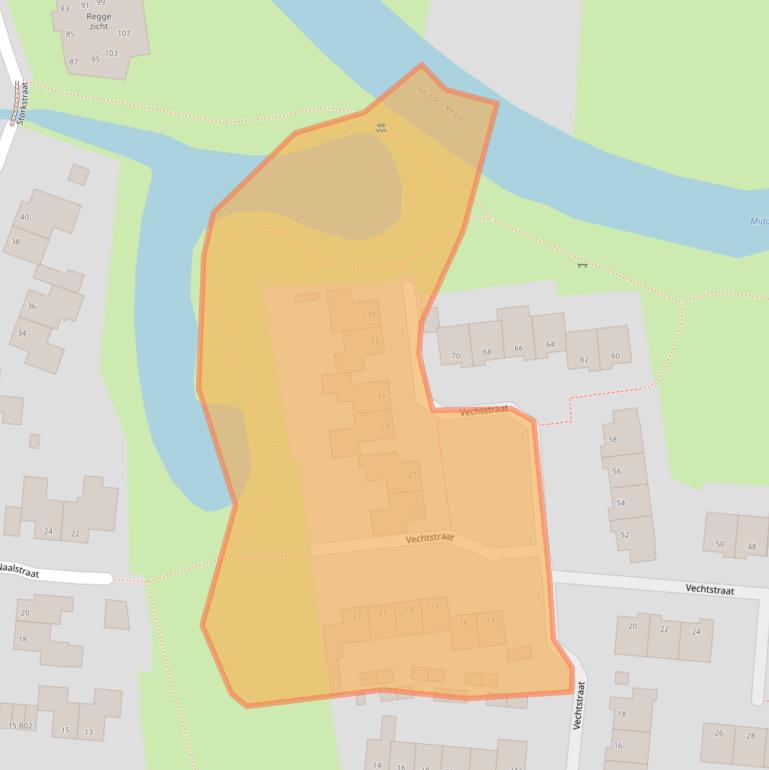 Kaart van postcodegebied 7442AS.