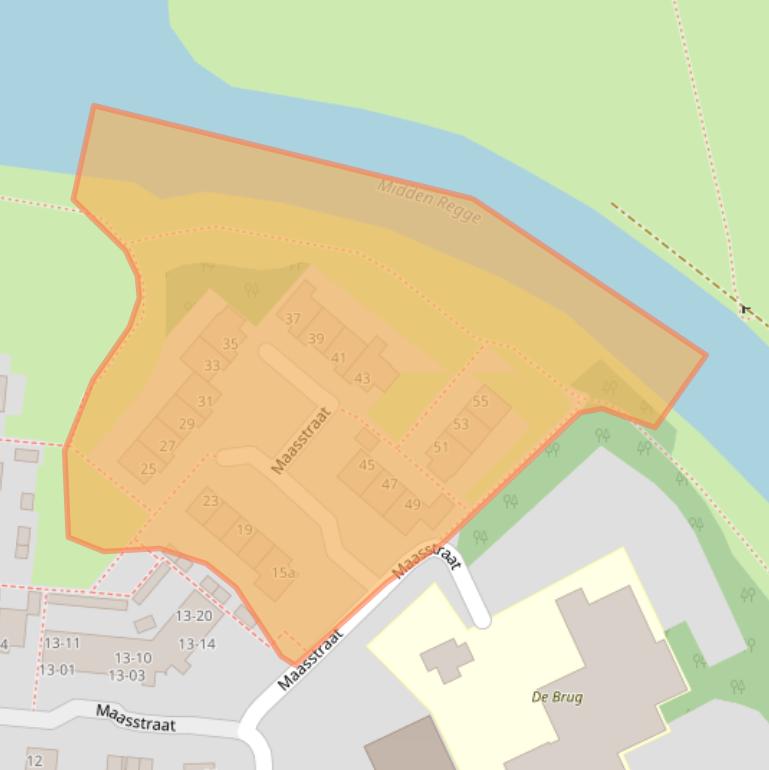 Kaart van postcodegebied 7442AW.