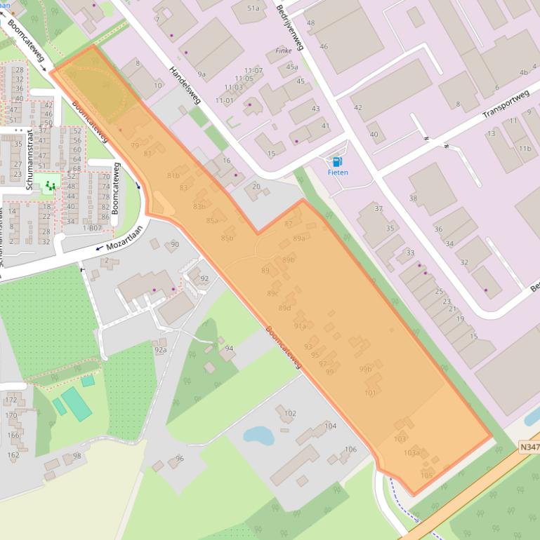 Kaart van postcodegebied 7442BG.